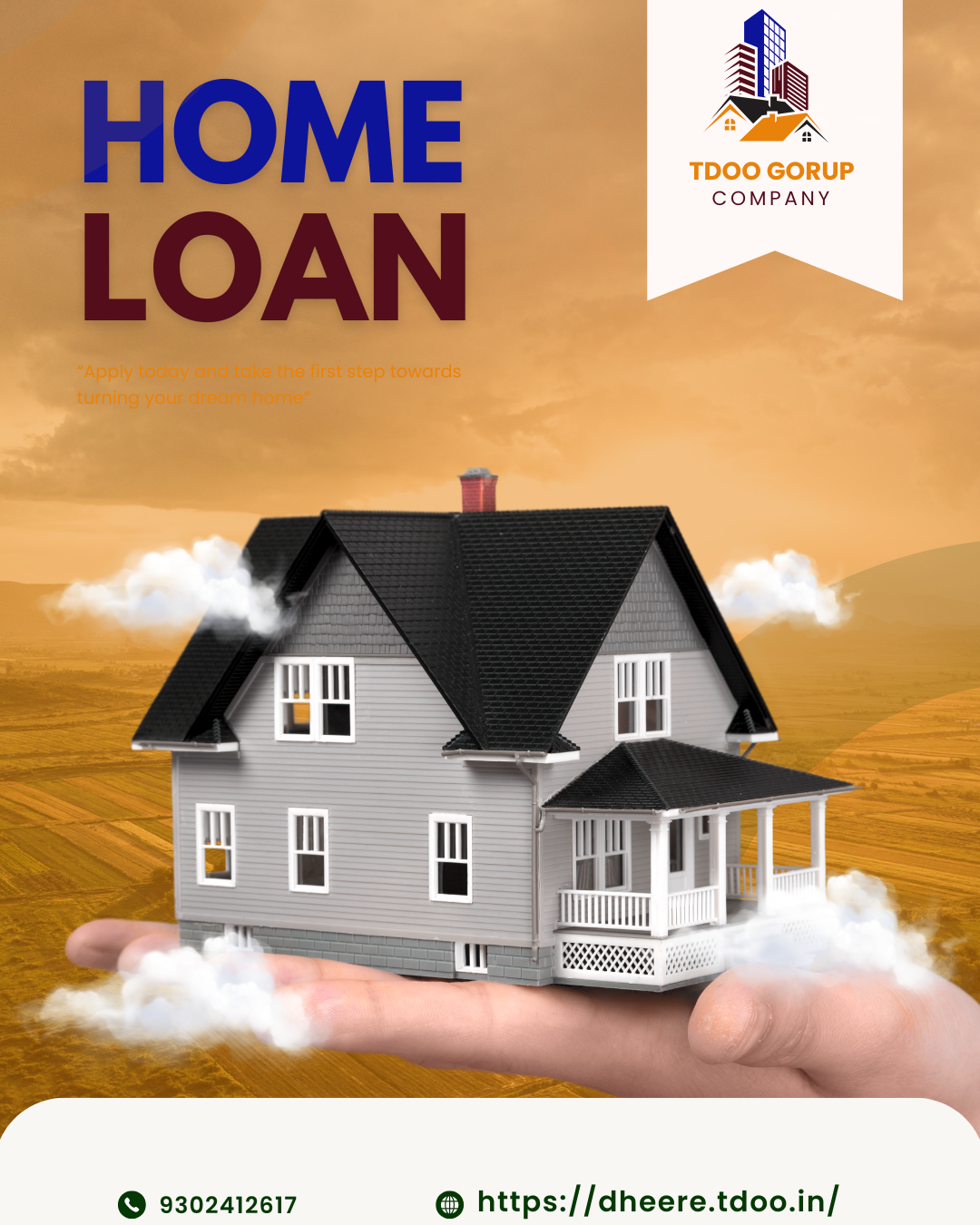 Green and White Modern Home Loan Services Instagram Post